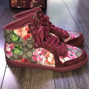 Gucci Bloom High Top Sneaker Supreme Dry Rose